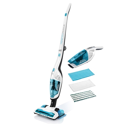 Attēls no ETA Vacuum Cleaner 645390000 Moneto II Aqua Plus Cordless operating Handstick 3in1 Washing function 21.6 V N/A W Operating time (max) 50 min White/Blue