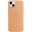 Attēls no Etui silikonowe z MagSafe do iPhonea 15 Plus - pomarańczowy sorbet