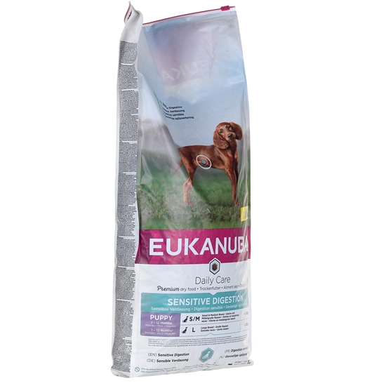 Изображение EUKANUBA Puppy Daily Care Sensitive Digestion - dry dog food - 12 kg