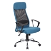Picture of Biroja krēsls Office4You DARLA zils audums, hromēts pamats