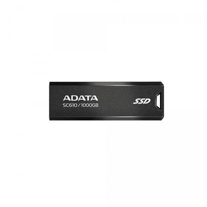 Изображение External SSD|ADATA|SC610|1TB|USB 3.2|Write speed 500 MBytes/sec|Read speed 550 MBytes/sec|SC610-1000G-CBK/RD