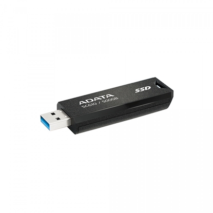 Attēls no External SSD|ADATA|SC610|500GB|USB 3.2|Write speed 500 MBytes/sec|Read speed 550 MBytes/sec|SC610-500G-CBK/RD