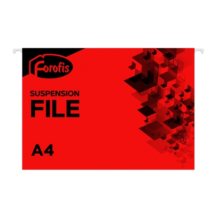 Attēls no Fails iekarināmais A4 FOROFIS (sarkans), 200g/m2