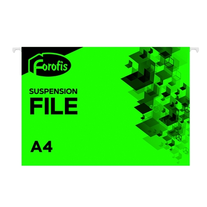 Attēls no Fails iekarināmais A4 FOROFIS (zaļš), 200g/m2