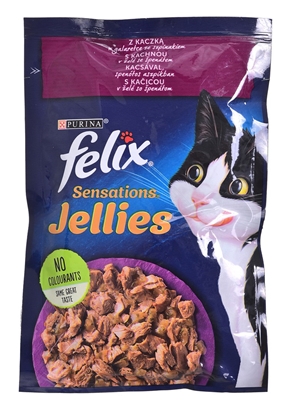 Attēls no FELIX Sensations Duck and spinach - wet cat food - 85 g