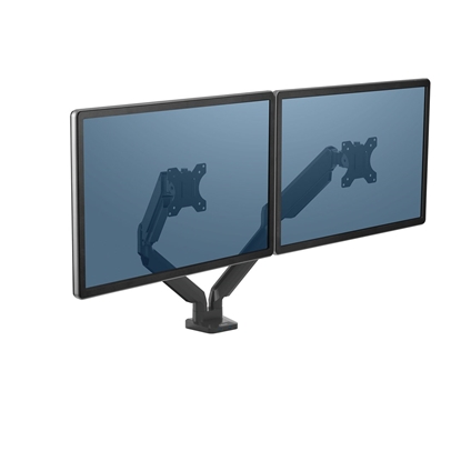 Изображение Fellowes Ergonomics arm for 2 monitors - Platinum series, black