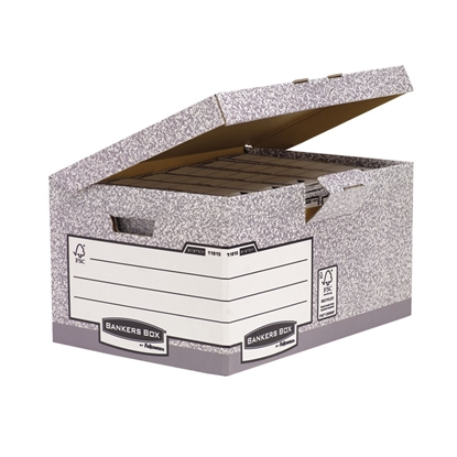 Picture of Konteiners FELLOWES arhīvu kārbām ar izmēru 293 x 378 x 545 mm, pelēkbalta krāsā