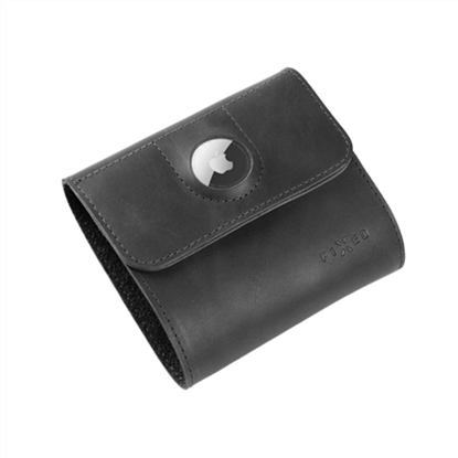 Attēls no Fixed | Classic Wallet for AirTag | Apple | Genuine cowhide | Black | Dimensions of the wallet : 11 x 11.5 cm; Closing of the wallet is secured by a magnet; Smaller pocket for Apple AirTag; inner hidden pocket; 4 pockets for credit cards or documents
