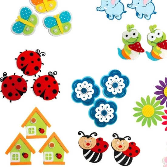 Picture of Fl. Uzlīmes Filca 3gab 12-veidi 5x8cm