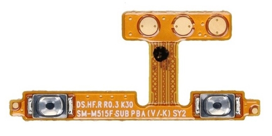 Picture of Flex kabelis preks Samsung A125 / A127 / A135 / A136 / A137 / A326 / M317 / M515 / M52 ar skaļuma regulēšanas pogām original (used Grade A)