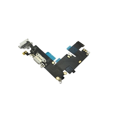 Изображение Flex priekš iPhone 6 PLUS audio un uzlādes savienotājam ar mikrofonu White ORG