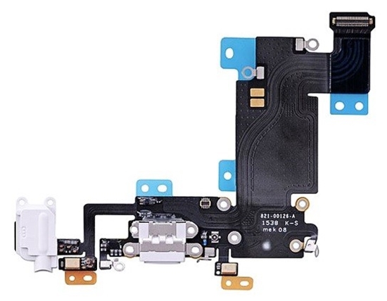 Picture of Flex priekš iPhone 6S PLUS audio un uzlādes savienotājam ar mikrofonu melns ORG