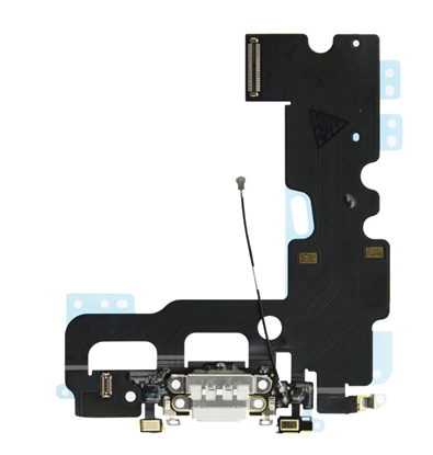 Изображение Flex priekš iPhone 7 audio un uzlādes savienotājam ar mikrofonu White ORG