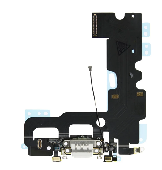 Picture of Flex priekš iPhone 7 audio un uzlādes savienotājam ar mikrofonu White ORG