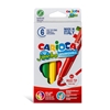 Изображение Flomasteri CARIOCA JUMBO kartona iepakojums, 6 krāsas