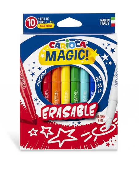 Изображение Flomasteri CARIOCA MAGIC, 9gab. + 1 burvju marķieris