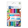 Изображение Flomasteri STAEDTLER, abpusēji, divkrāsu, 10 gab.