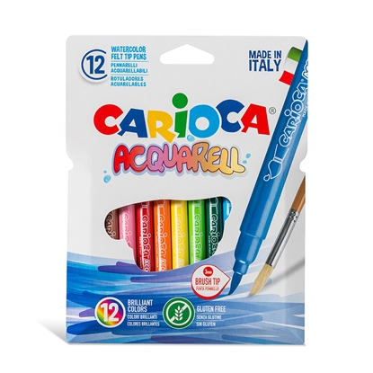 Изображение Flomasteri-otas CARIOCA Junior Brush, 12 krāsas