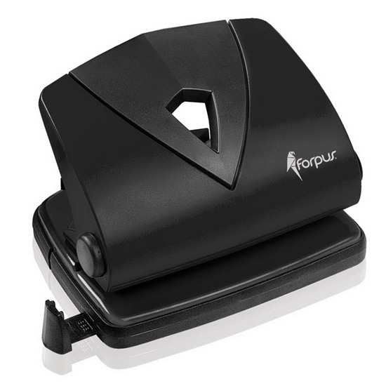 Picture of Caurumotājs FORPUS caurumo līdz 30 lapām, melns, 80mm attālums no caurumiem 80mm