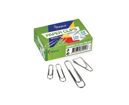 Изображение Kancelejas saspraudes FORPUS 26mm (100gab) cinkotas