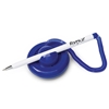 Изображение Lodīšu pildspalva FORPUS TABLE-PEN ar pašlipošu turētāju un izstiepjamu savienotājvadu, zils-balts korpuss, zila tinte
