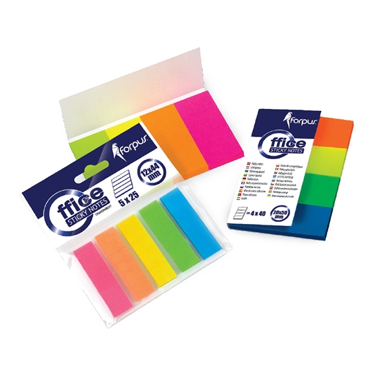 Picture of Pašlīpošie indeksi 12mmx44mm, 5x25lpp caurspīdīgi, plastiks