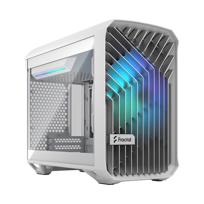 Attēls no Fractal Design | Torrent Nano RGB White TG clear tint | Side window | White TG clear tint | Power supply included No | ATX