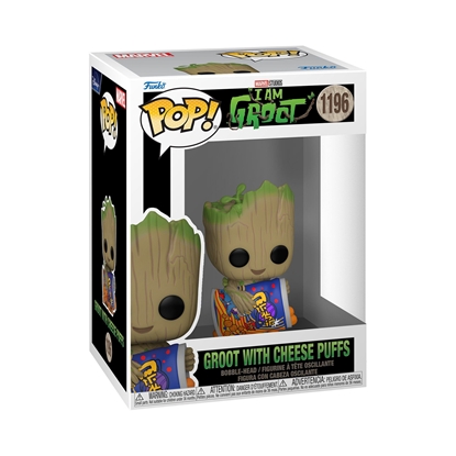 Изображение FUNKO POP! Vinilinė figūrėlė: I Am Groot - Groot with cheese puffs, 11,4 cm