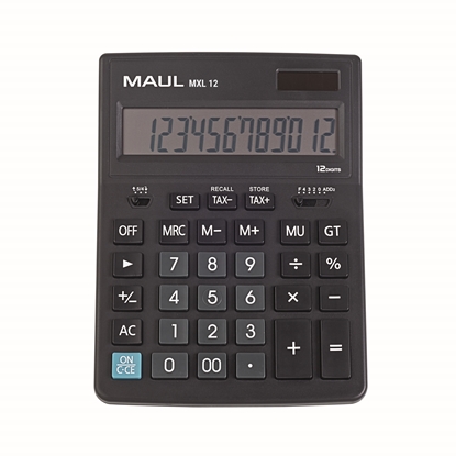 Attēls no Galda kalkulators MAUL MXL 12, 12 cipari, nodokļu