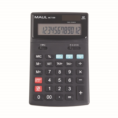 Изображение Galda kalkulators MCT 500, 12 cipari, ar nodokļu aprēķina funkciju, pārbaudīt un labot