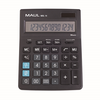 Attēls no Galda kalkulators MXL 14, 14 cipari, ar nodokļu aprēķina funkciju