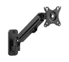 Picture of Gembird MA-WA1-01 monitor mount / stand 68.6 cm (27") Black Wall