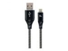 Picture of Gembird USB Male - Micro USB Male Premium cotton braided 2m Black/White
