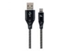 Picture of Gembird USB Male - USB Type C Male Premium cotton braided 2m Black