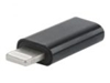 Picture of Gembird USB Type C Female - Apple Lightning Male Black