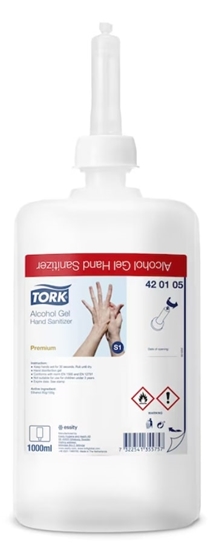 Picture of Gēls roku dezinficēšanai uz spirta bāzes TORK Premium S1, 1 L