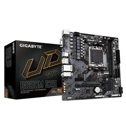 Изображение Gigabyte B650M S2H motherboard AMD B650 Socket AM5 micro ATX