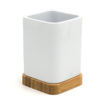 Attēls no Glāzīte Amara, balta-bambuss