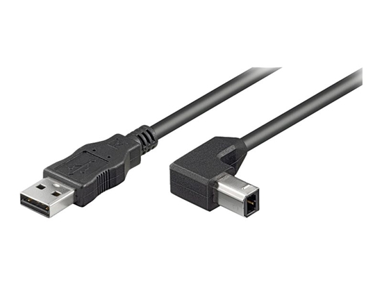 Picture of Goobay USB 2.0 Hi-Speed Cable 90°, Black