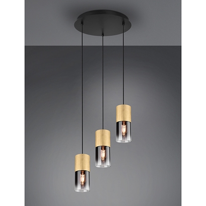 Picture of Gr.l.-ROBIN 3x28W E27 melna/misiņa