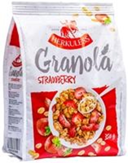 Picture of Granola  HERKULESS, grauzdēts muesli ar zemenēm, 0.350kg