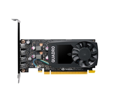 Изображение Graphics card PNY NVIDIA Quadro P1000 V2 LowProfile, 4 GB GDDR5, PCIe 3.0 x16, 4x Mini DP 1.4, LP bracket, small box