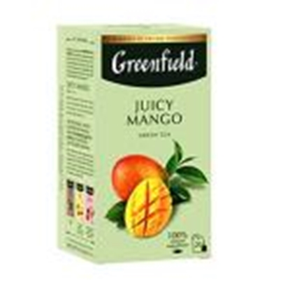 Attēls no GREENFIELD Juicy Mango zaļā tēja 20x1.7g