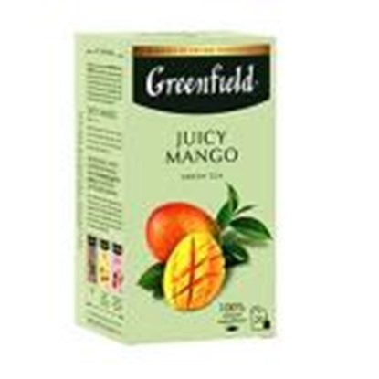 Изображение GREENFIELD Juicy Mango zaļā tēja 20x1.7g