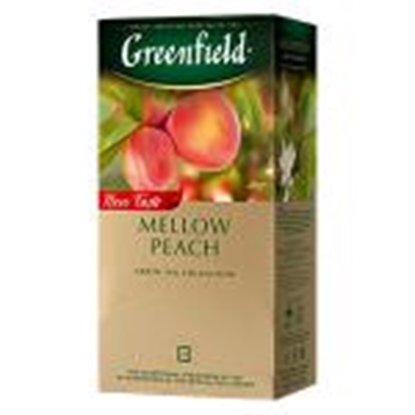Изображение GREENFIELD Mellow Peach zaļā tēja 25x1.8g