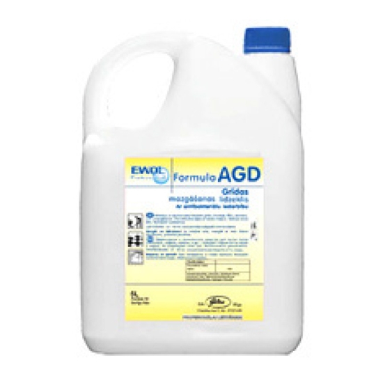 Изображение Grīdas mazgāšanas līdzeklis ar antibakteriālu iedarbību  EWOL Professional Formula AGD, 5 L