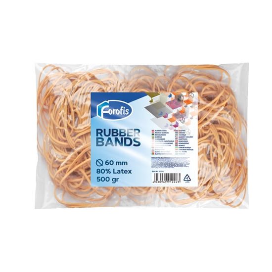 Изображение Gumijas FOROFIS 70mm, 500g, dabīgā krāsā