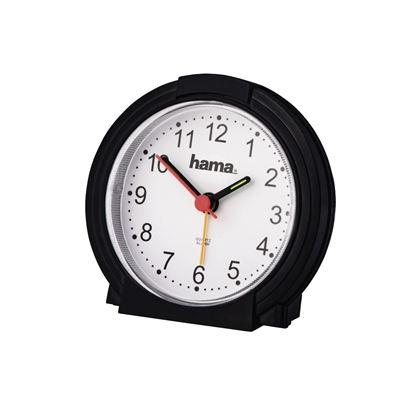 Picture of Hama Alarm Clock Classic silent black/white 186335
