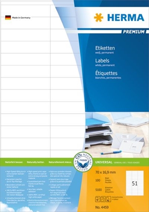 Attēls no Herma Labels Premium A4  white  matte paper  5100 sheets (4459)
