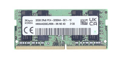 Attēls no Hynix SO-DIMM 32GB DDR4 2Rx8 3200MHz PC4-25600 HMAA4GS6CJR8N-XN